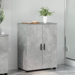vidaXL Badkamer Kast Beton Grijs 60 x 35 x 80 cm Bewerkt hout, Metaal
