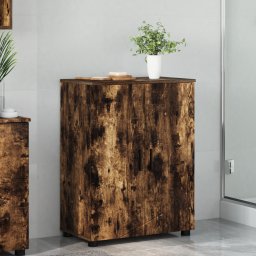 vidaXL Badkamer Kast Gerookt eiken 60 x 35 x 80 cm