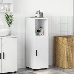 vidaXL Badkamer Kast Wit 30 x 35 x 95 cm Bewerkt hout, Metaal