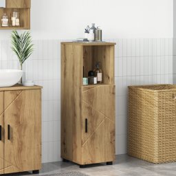 vidaXL Badkamer Kast Artisan Eiken 30 x 35 x 95 cm