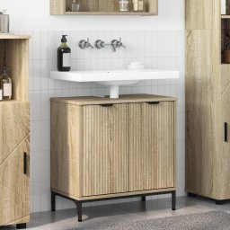 vidaXL Badkamertenk te kast Sonoma Eiken 60,5 x 33,5 x 61 cm
