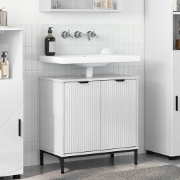 vidaXL Badkamertenk te kast Hoogglans wit 60,5 x 33,5 x 61 cm