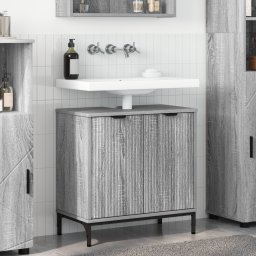 vidaXL Badkamertenk te kast Grijs Sonoma 60,5 x 33,5 x 61 cm