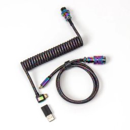 Keychron Coiled Aviator kabel regenboog