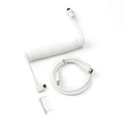 Keychron Coiled Aviator kabel haaks wit