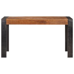 vidaXL Eettafel 140x70x76 cm massief ruw mangohout
