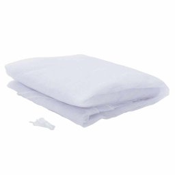 vidaXL Muggennet voor het prieel Rechthoekig 220 mesh Wit Polyester