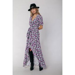 Colourful Rebel Maat M Very Scattered Flower Maxi Blazer Collar Jurk