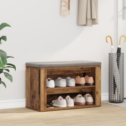 vidaXL Schoenenrek 75 x 35 x 45 cm Bewerkt hout Oud hout