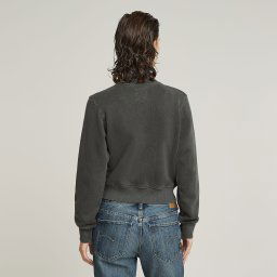 Overdyed Slim Track Sweater Jack - Groen - Dames