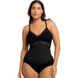 Maidenform Maat L Tame Your Tummy Kanten Body Dames Corrigerend Ondergoed - Zwart