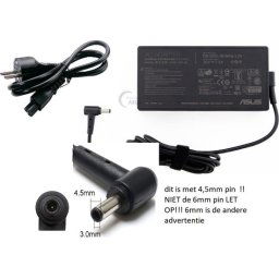 ASUS adapter 150W 20V 7,5A (4,5mm x 3mm) voeding oplader ORIGINEEL , NIET DE 6MM PIN !!!