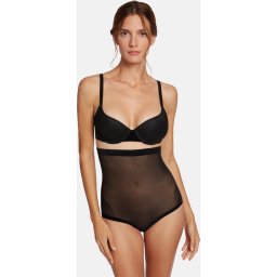 Wolford Maat XL - Tulle Control Panty High Waist - Tulle - Zwart