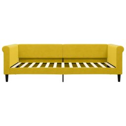 vidaXL Slaapbank 100x200 cm fluweel geel