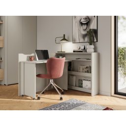 Uitklapbaar bureau CONCEPTION SLIM kasjmier links
