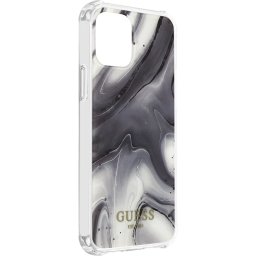 Guess Marble Shockproof Back Case met Polsbandje - Geschikt voor Apple iPhone 12 Pro Max (6.7") - Gr