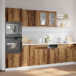 vidaXL 7-delige Keukenkastenset Lyon bewerkt hout oud houtkleurig