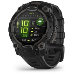 Garmin Instinct 3,45mm,AMOLED,Black Bezel with Black Band Smartwatch Zwart