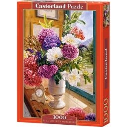Still Life with Hydrangeas Puzzel (1000 stukjes)