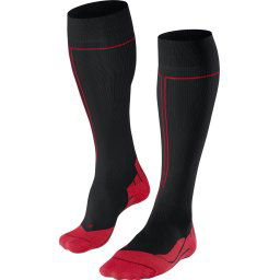FALKE - Maat 39-42 Energizing compressie anti zweet functioneel garen sportsokken heren zwart W3