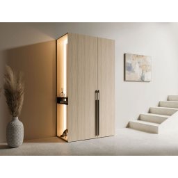 Kledingkast BORSALINO 2 deuren met spiegel en led
