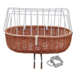 - M: L 70 x B 46 x H 40 cm - Aumüller Fietsmand met Beschermende Tralies