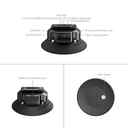 SmallRig 5398 5 Electric Suction Cup Mount