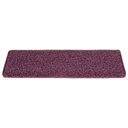vidaXL Trapmatten 15 st 65x21x4 cm Donkerpaars Rechthoekige Rand