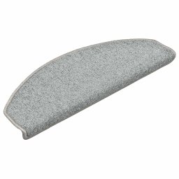 vidaXL Trapmatten 30 st 65x24x4 cm lichtgrijs halfrond groot