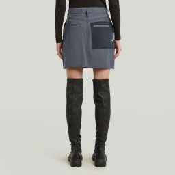 Viktoria Tone On Tone Rok - Donkerblauw - Dames