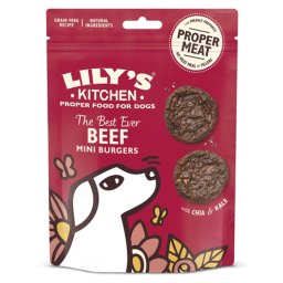 LILY'S KITCHEN DOG THE BEST EVER BEEF MINI BURGERS 70 GR