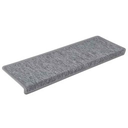 vidaXL Trapmatten 30 st 65x21x4 cm lichtgrijs met rechthoekige rand