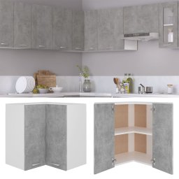 vidaXL Hanghoekkast Lyon 57x57x60 cm bewerkt hout betongrijs