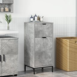 vidaXL Badkamer Kast Beton Grijs 39,5 x 36 x 88 cm