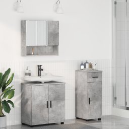 vidaXL Badkamermeubelset 3 st Beton Grijs 61 x 35 x 64 cm
