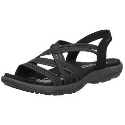 Skechers Reggae Slim - maat 41 - Simply Stretch Dames Sandalen - Black