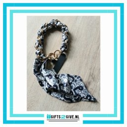 Telefoon Armband Zwart/Wit Vorm
