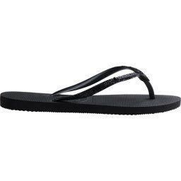 Havaianas - Maat 37/38 - Slim Glitter Ii Dames Slippers - Zwart/Donkergrijs