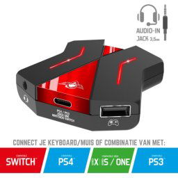 Spirit of Gamer Converter 2 – Converter muis – Geschikt voor PS4, PS3, Xbox One, Nintendo Switch – C