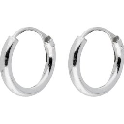 Silver Lining - draadoorringen - zilver - Ø12 mm - ronde buis - 1.9 mm