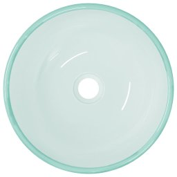 vidaXL Wasbak 35x12 cm gehard glas mat