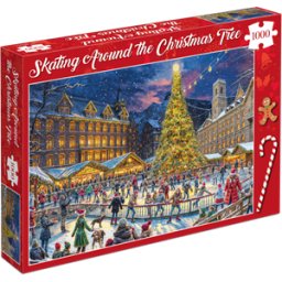 Skating Around the Christmas Tree Puzzel (1000 stukjes)