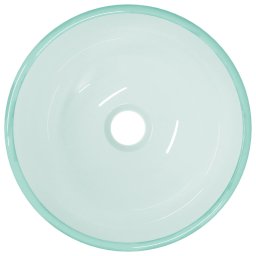 vidaXL Wasbak 30x12 cm gehard glas mat