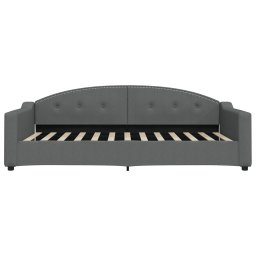 vidaXL Slaapbank 100x200 cm stof donkergrijs
