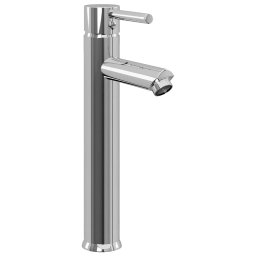 vidaXL Wastafel met kraan en pop-up afvoer gehard glas zwart