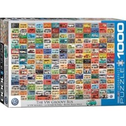 The VW Groovy Bus Puzzel (1000 stukjes)