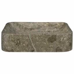 vidaXL Gootsteen 40x40x10 cm marmer grijs
