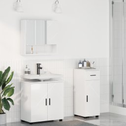 vidaXL Badkamermeubelset 3 st Hoogglans wit 61 x 35 x 64 cm