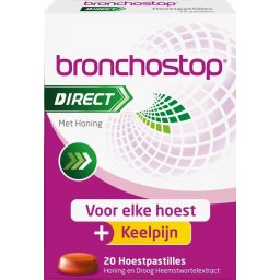 Bronchostop Direct Honing Hoestpastilles