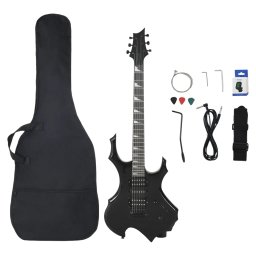 vidaXL Gitaar voor beginners elektrisch met tas 4/4 39" zwart